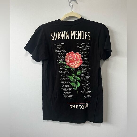Shawn Mendes The Tour Concert Black Cotton Tee T Shirt S - Picture 5 of 5